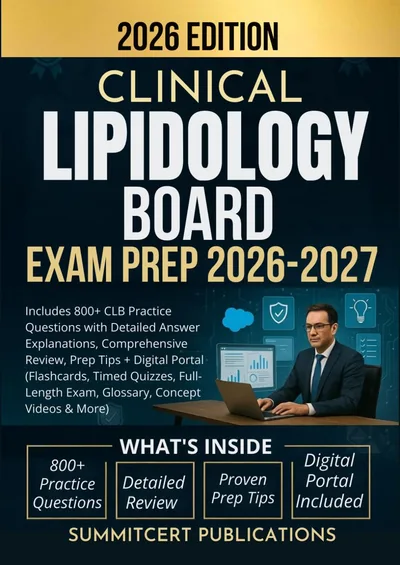 CLB (Clinical Lipid Specialist) exam prep book cover
