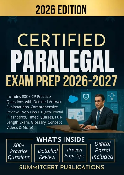 Certified Paralegal exam prep book cover