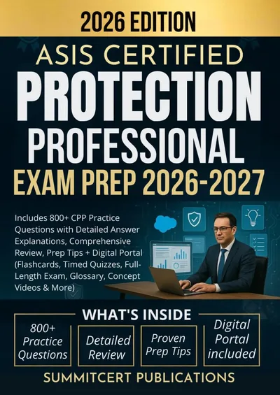 ASIS CPP exam prep book cover
