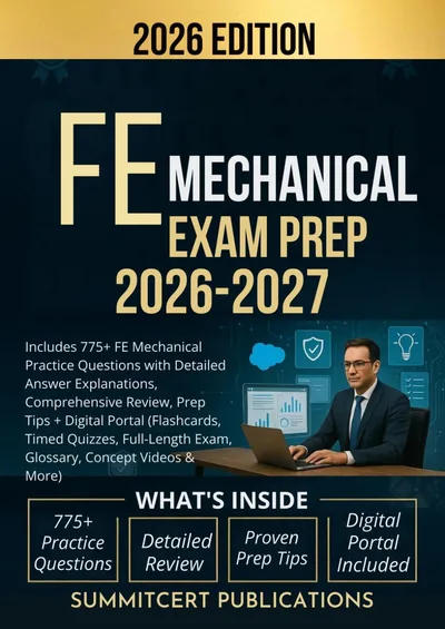 FE Mechanical exam prep book cover