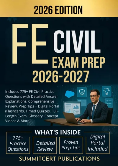 FE Civil exam prep book cover