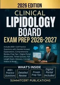CLB (Clinical Lipid Specialist) exam prep book cover