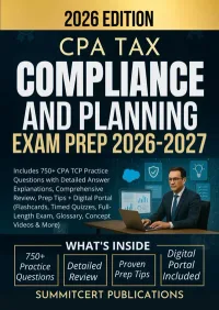 CPA TCP exam prep book cover