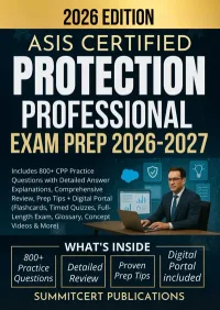 ASIS CPP exam prep book cover