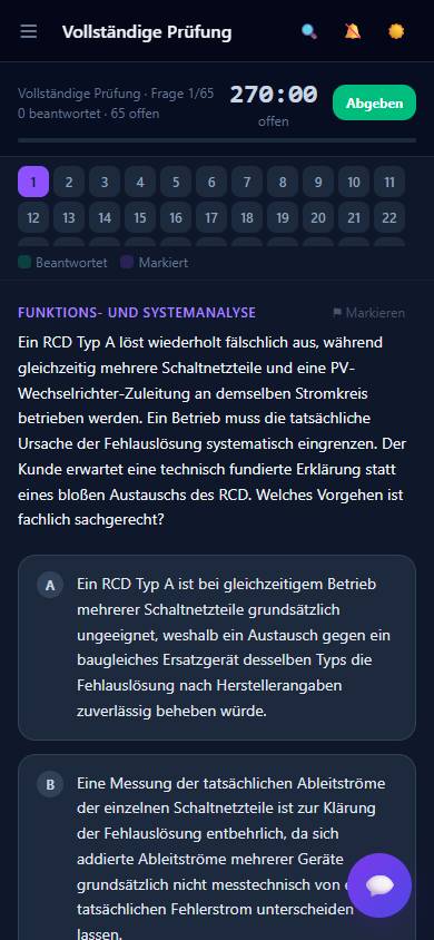 Vollständige Probeprüfung