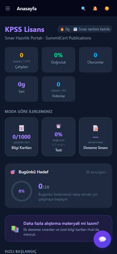 KPSS Lisans Genel Yetenek–Genel Kültür — Panel