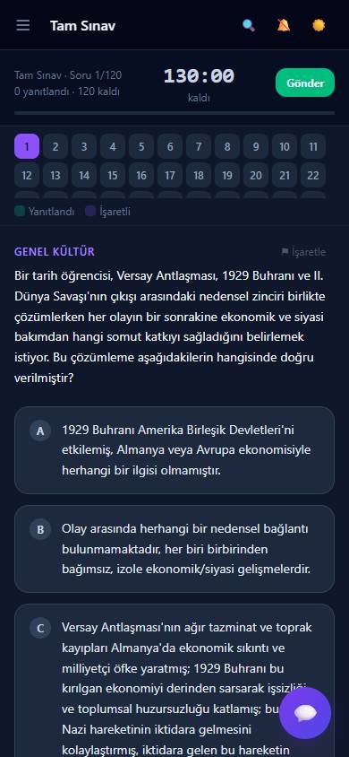 Tam Deneme Sınavı