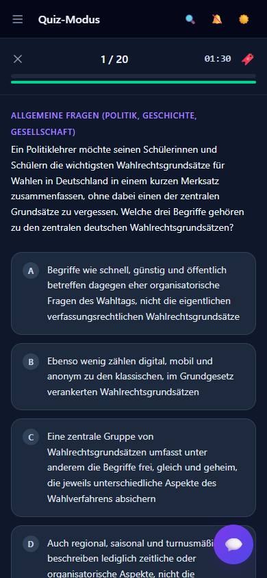Quiz-Modus