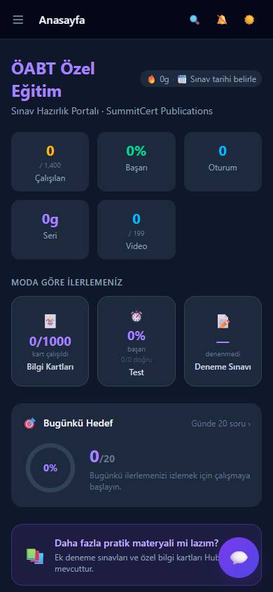 ÖABT Özel Eğitim Öğretmenliği — Panel