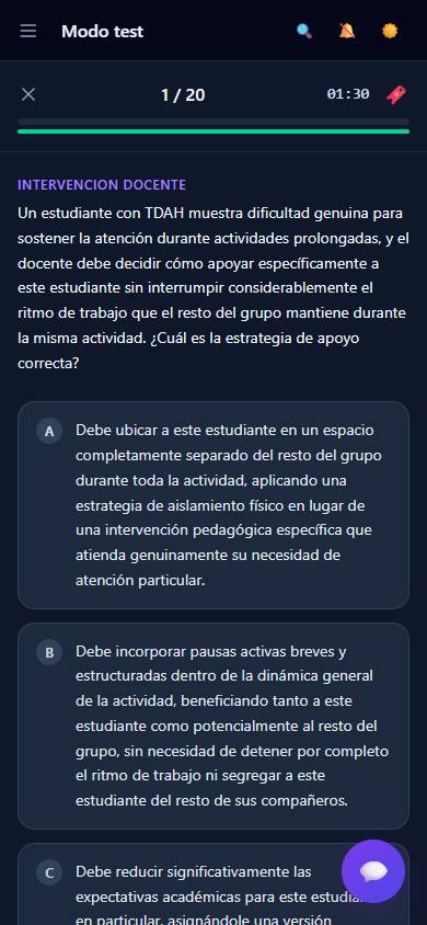 Modo cuestionario